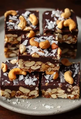 Dark Chocolate and Sea Salt Nut Bars