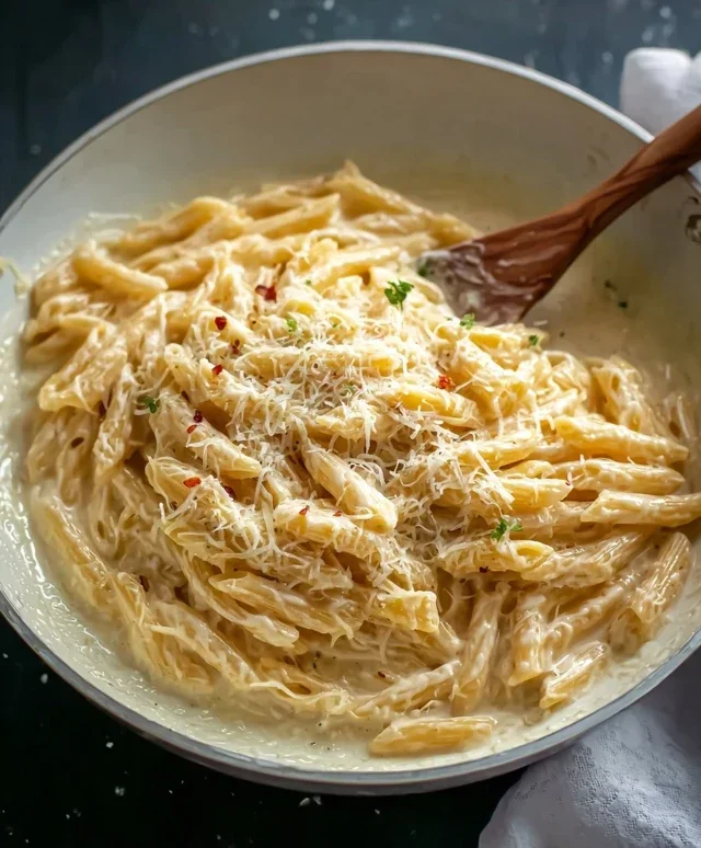 One Pot Creamy Garlic Pasta (Just 20 Minutes!)