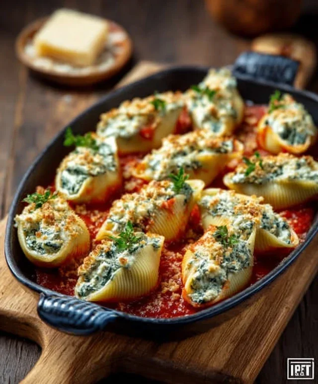 Spinach and Ricotta Stuffed Shells Recipe
