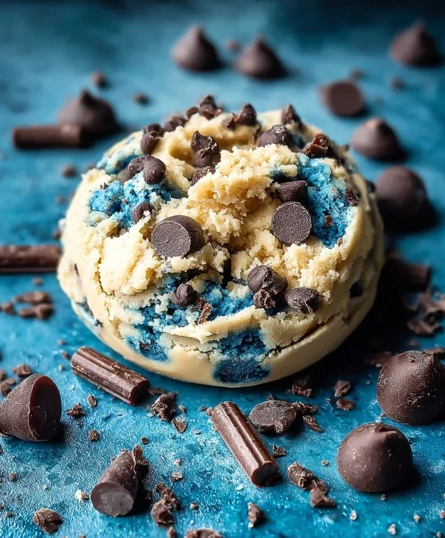 Cookie Monster Edible Cookie Dough