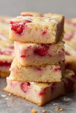Strawberry Lemon Blondies