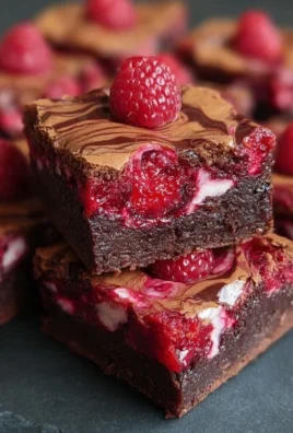 Raspberry Swirl Brownies
