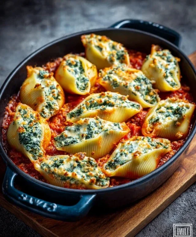 Spinach and Ricotta Stuffed Shells Recipe
