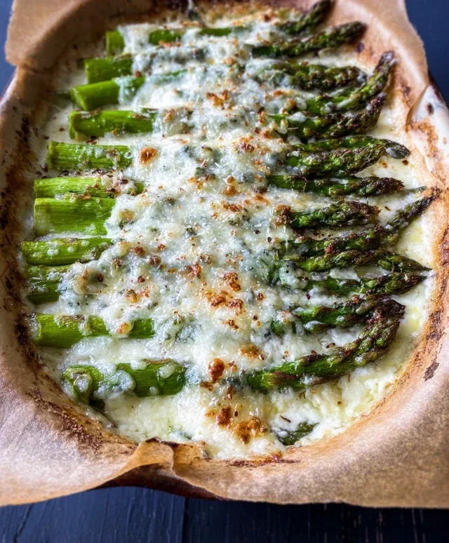 Savory Asparagus And Cheese Bake