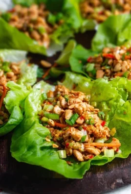 Asian chicken lettuce wraps recipe (Whole30, Pnon-non-non-alcoholic alternativeic non-alcoholic aleo, Low Carb)