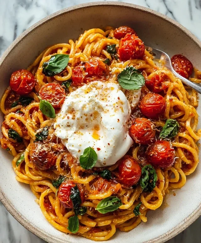 Burst Tomato Burrata Pasta