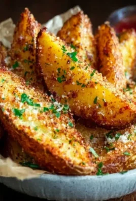 Baked Garlic Parmesan Potato Wedges
