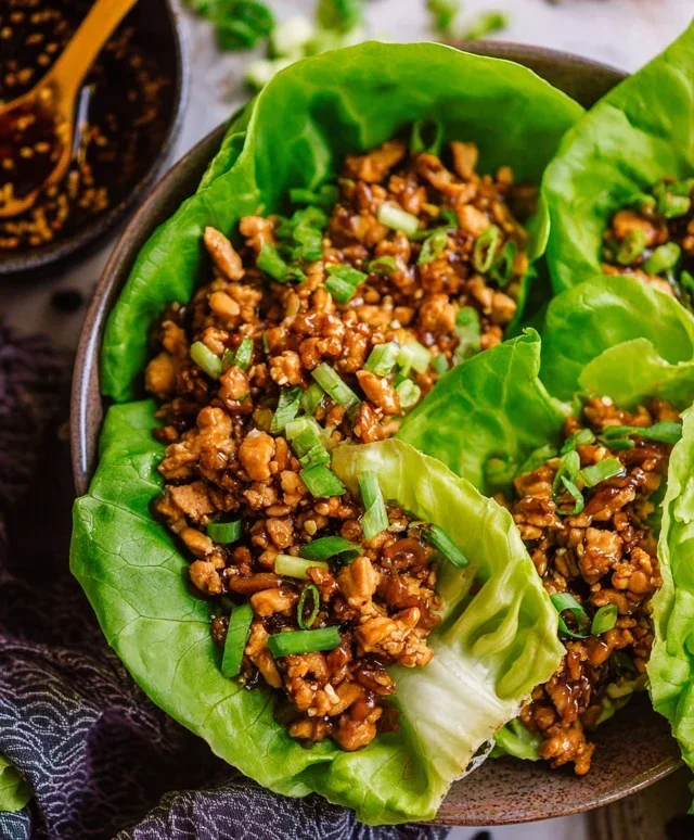 Chicken Lettuce Wraps (PF Chang's Copycat)