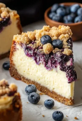 Blueberry Crum extract extractble Cheesecake