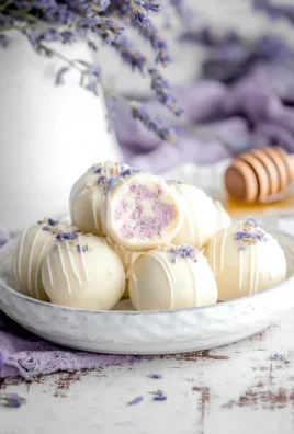 Honey Lavender White Chocolate Truffles