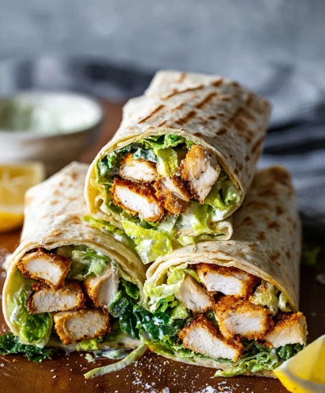 Chicken Caesar Wraps