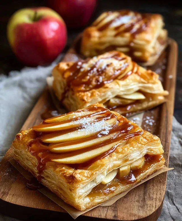 Caramel Apple Puff Pastries