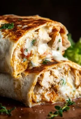 Cheesy Garlic Chicken Wraps