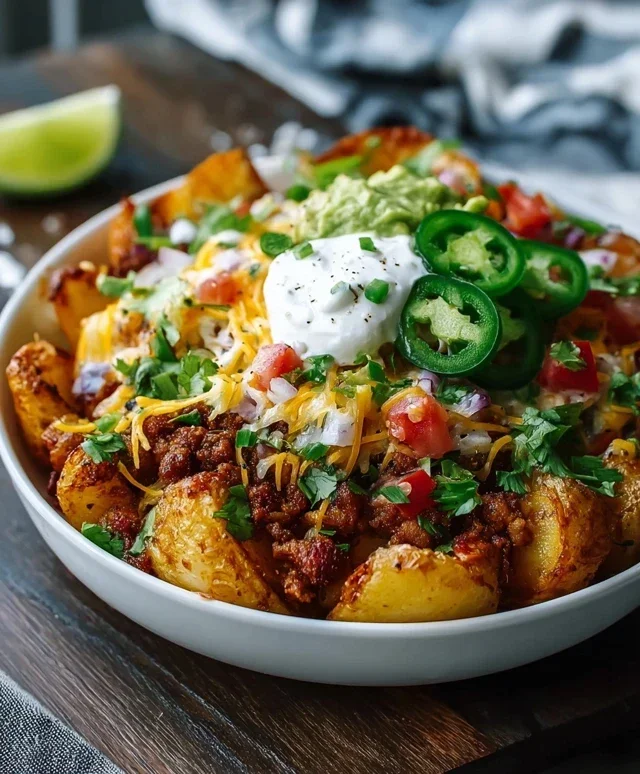 Loaded Potato Taco Bowl