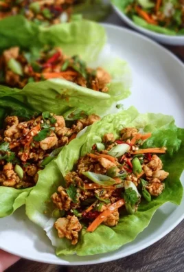 Thai Chicken Lettuce Wraps