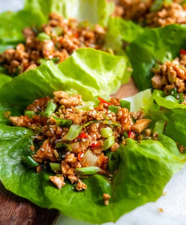 Asian chicken lettuce wraps recipe (Whole30, Pnon-non-non-alcoholic alternativeic non-alcoholic aleo, Low Carb)