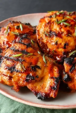 Grilled Honey Buffalo Chicken Thighs