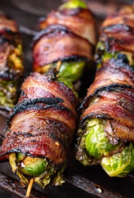 Grilled Beef Beef Bacon Wrapped Brussels Sprouts