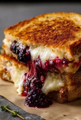Blackberry Balsamic and Brie Grilled Cheese