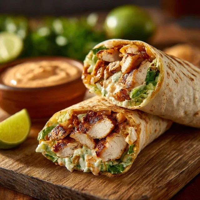 Chipotle Ranch Grilled Chicken Burrito