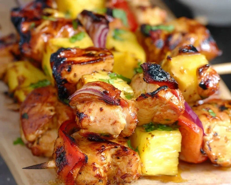 Pineapple Chicken Kebabs Recipe