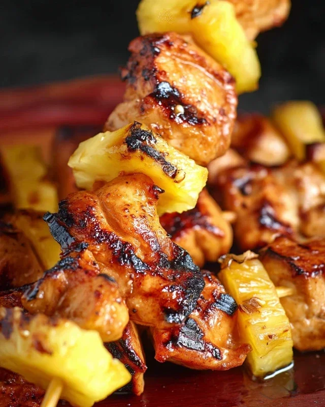 Pineapple Chicken Kebabs