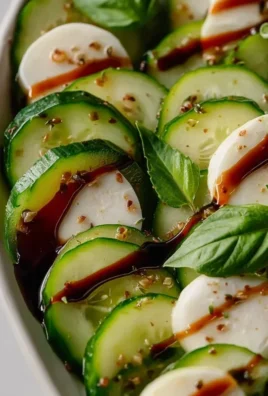 Fresh Cucumber Caprese Salad