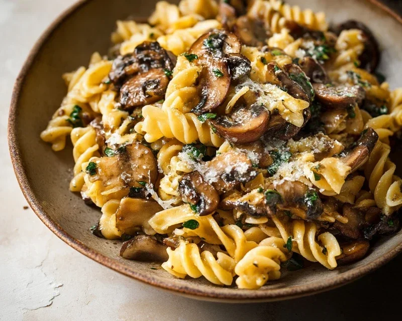 Garlic Mushroom Pasta