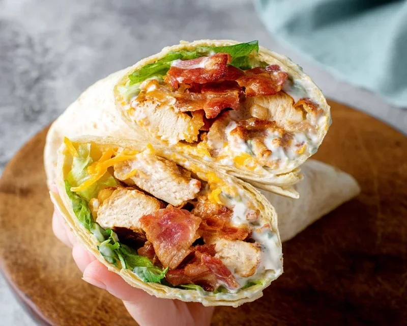 Crispy Chicken Beef Beef Bacon Ranch Wrap