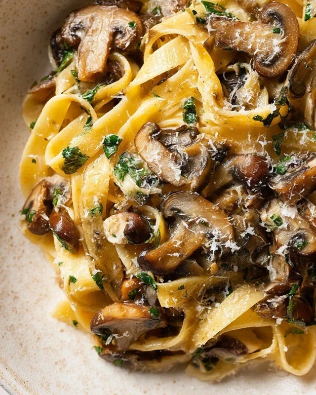 Garlic Mushroom Pasta