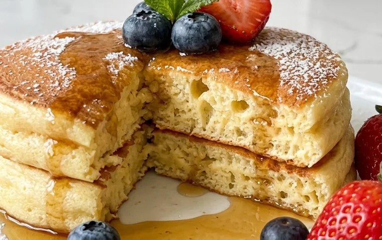 Fluffy Japanese Soufflé Pancakes