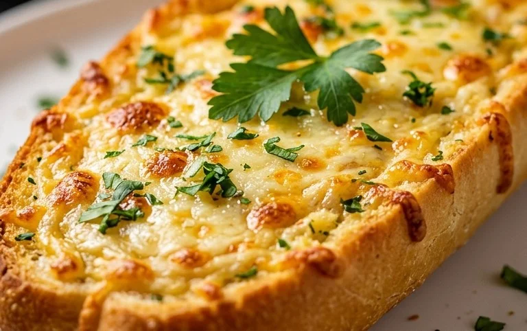 BEST CHEESY GARLIC BREAD RECIPE