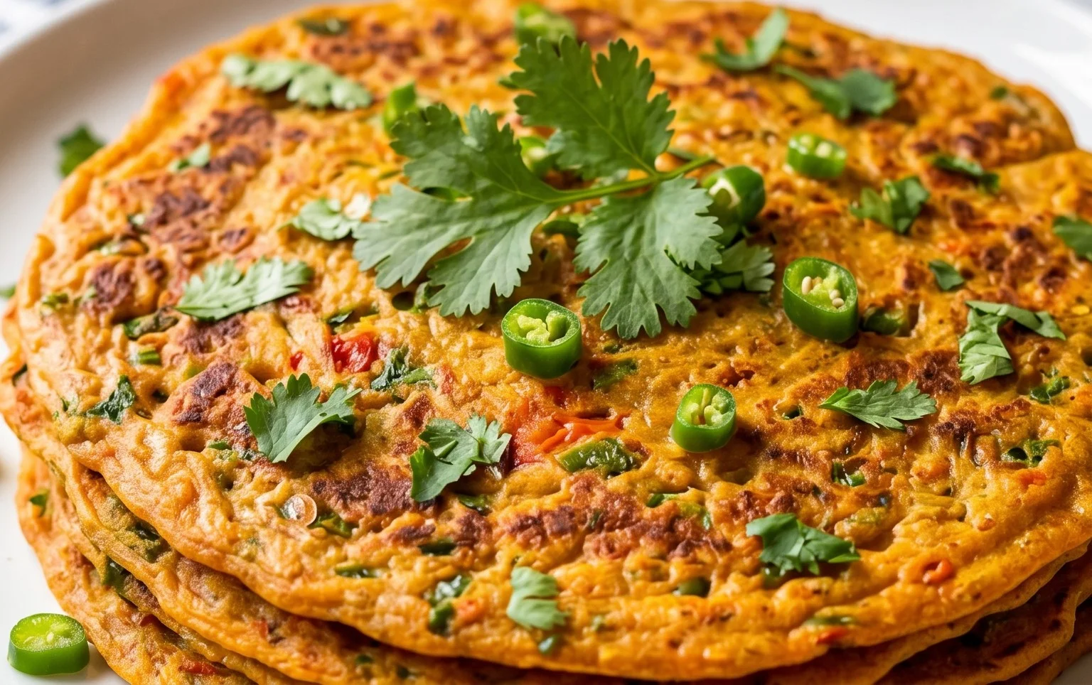Masoor Dal Chilla | Savory Red Lentil Pancakes