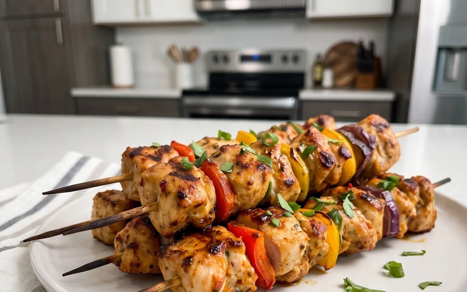 Air Fryer Chicken Skewers (VIDEO)