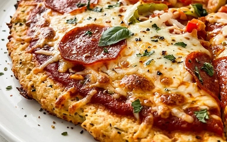 Chicken Crust Pizza (Low Carb + High Protein