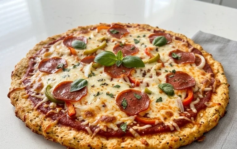 Chicken Crust Pizza (Low Carb + High Protein)
