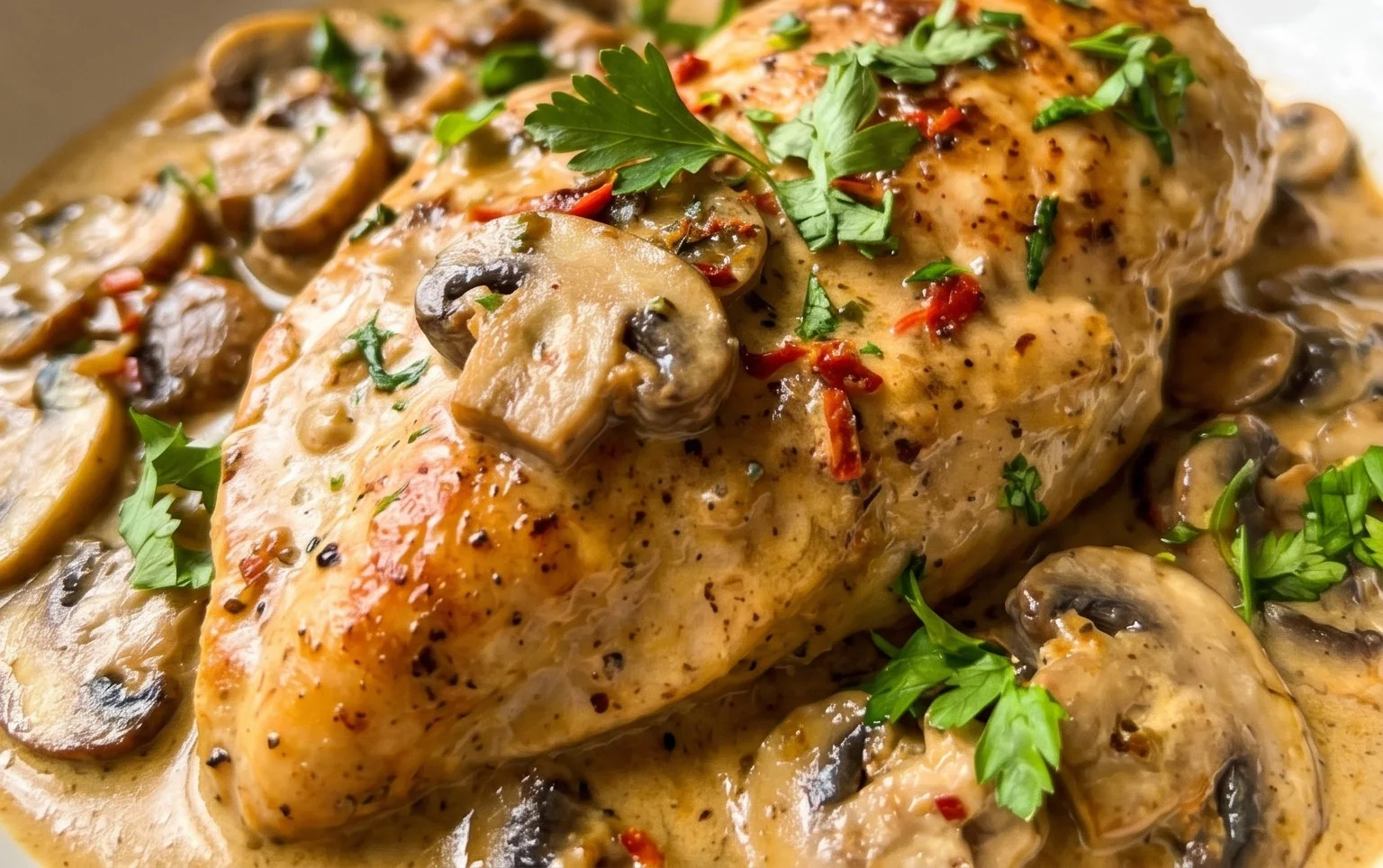 Creamy Mushroom Chicken Recipe
