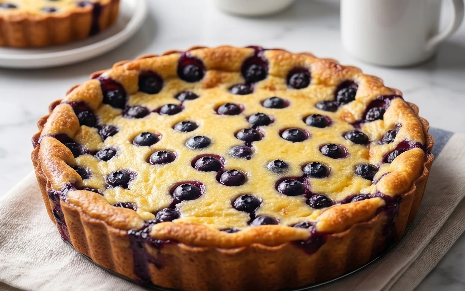 Lemon Blueberry Clafoutis