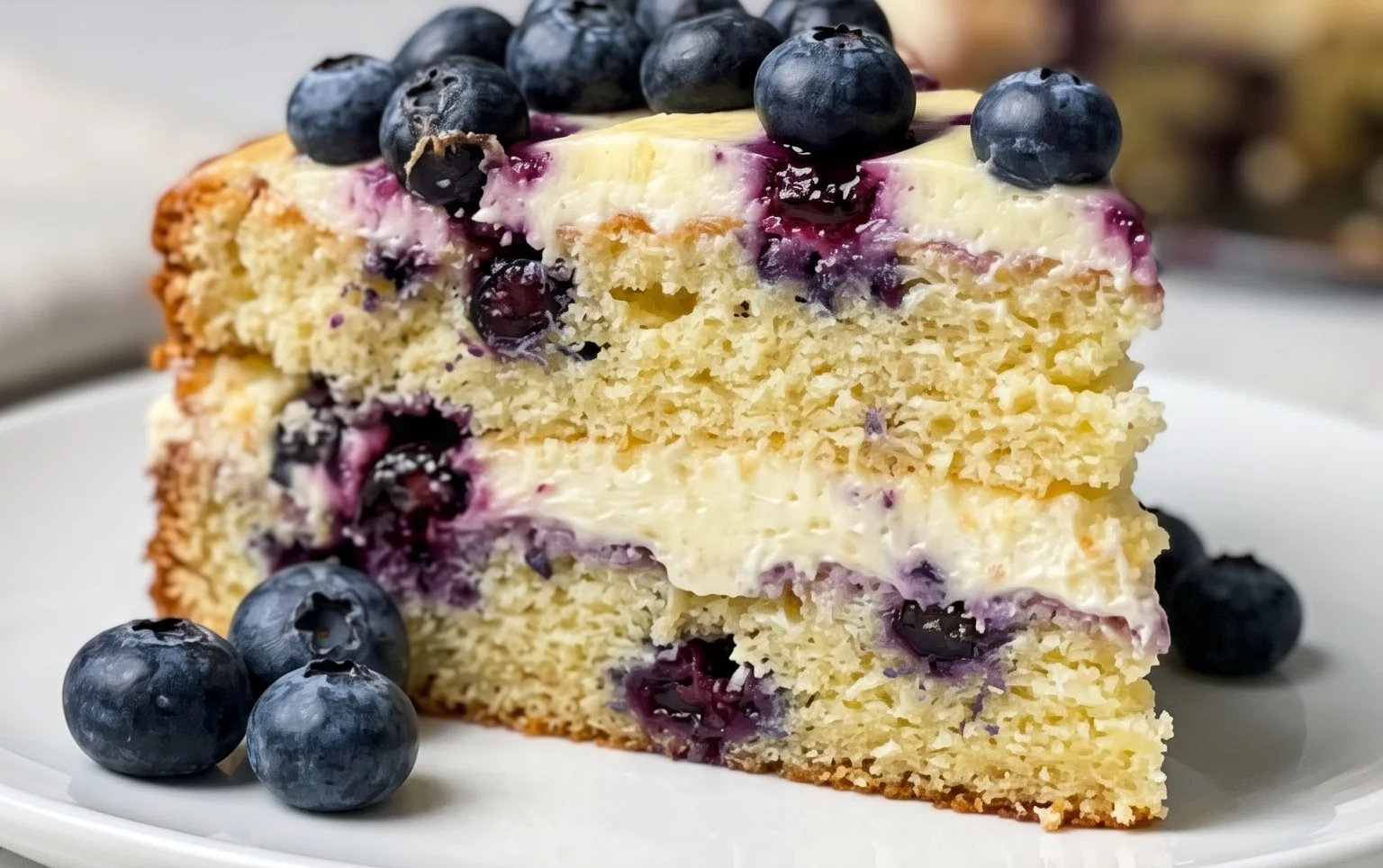 Nova Scotia Blueberry Cream Cake