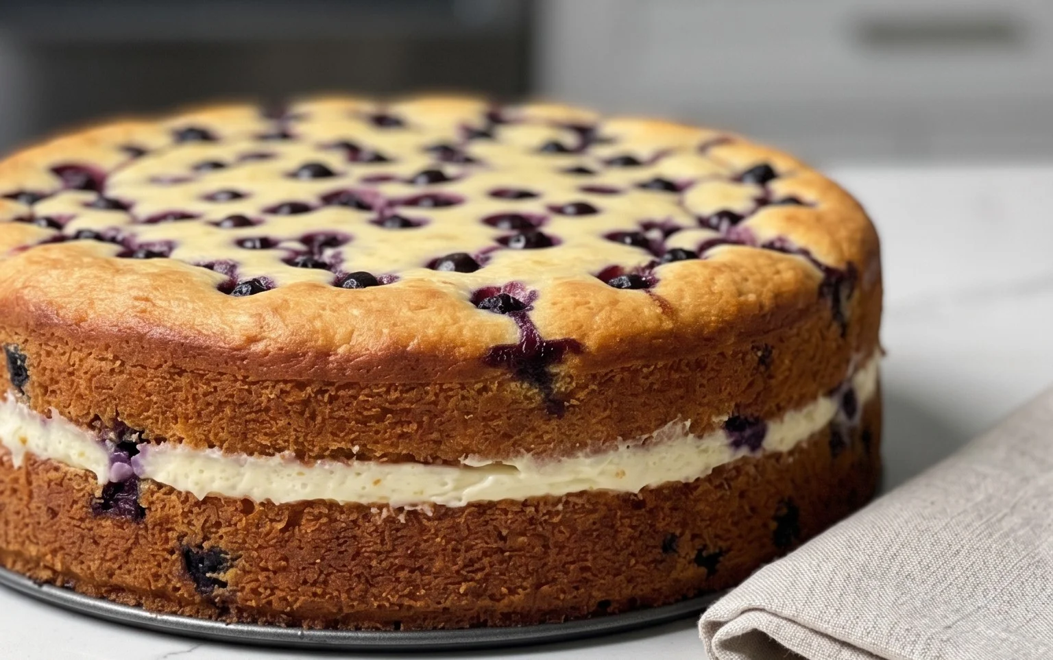Nova Scotia Blueberry Cream Cake