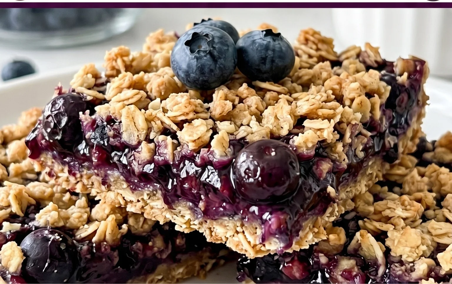 Blueberry Oatmeal Bars
