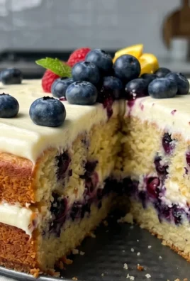Nova Scotia Blueberry Cream Cake