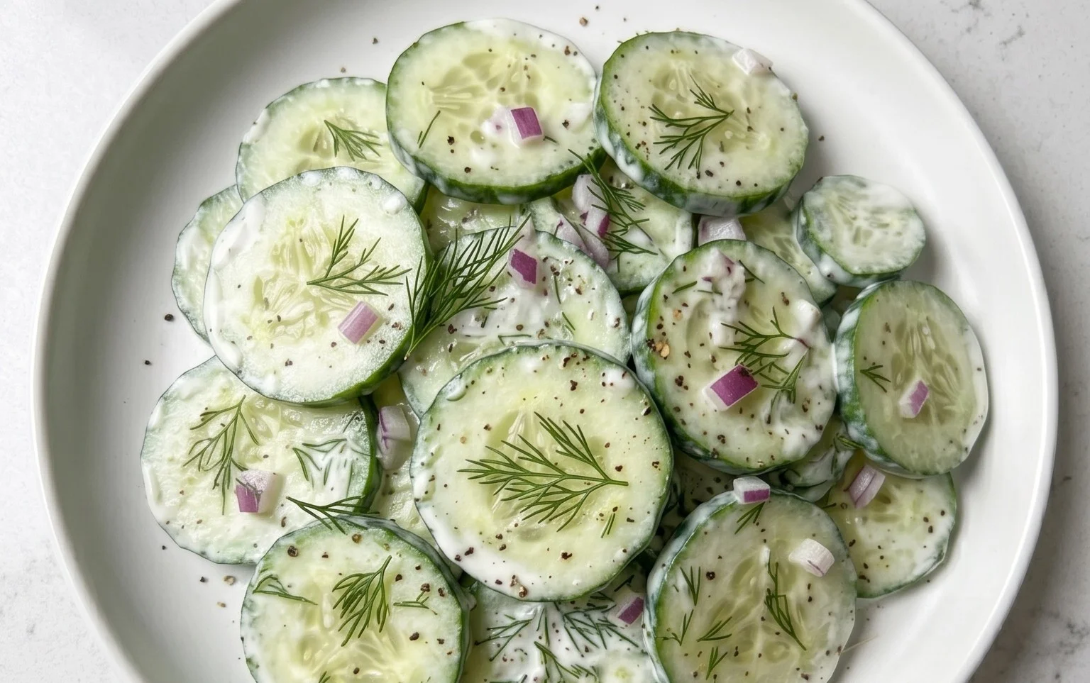 Polish Cucumber Salad