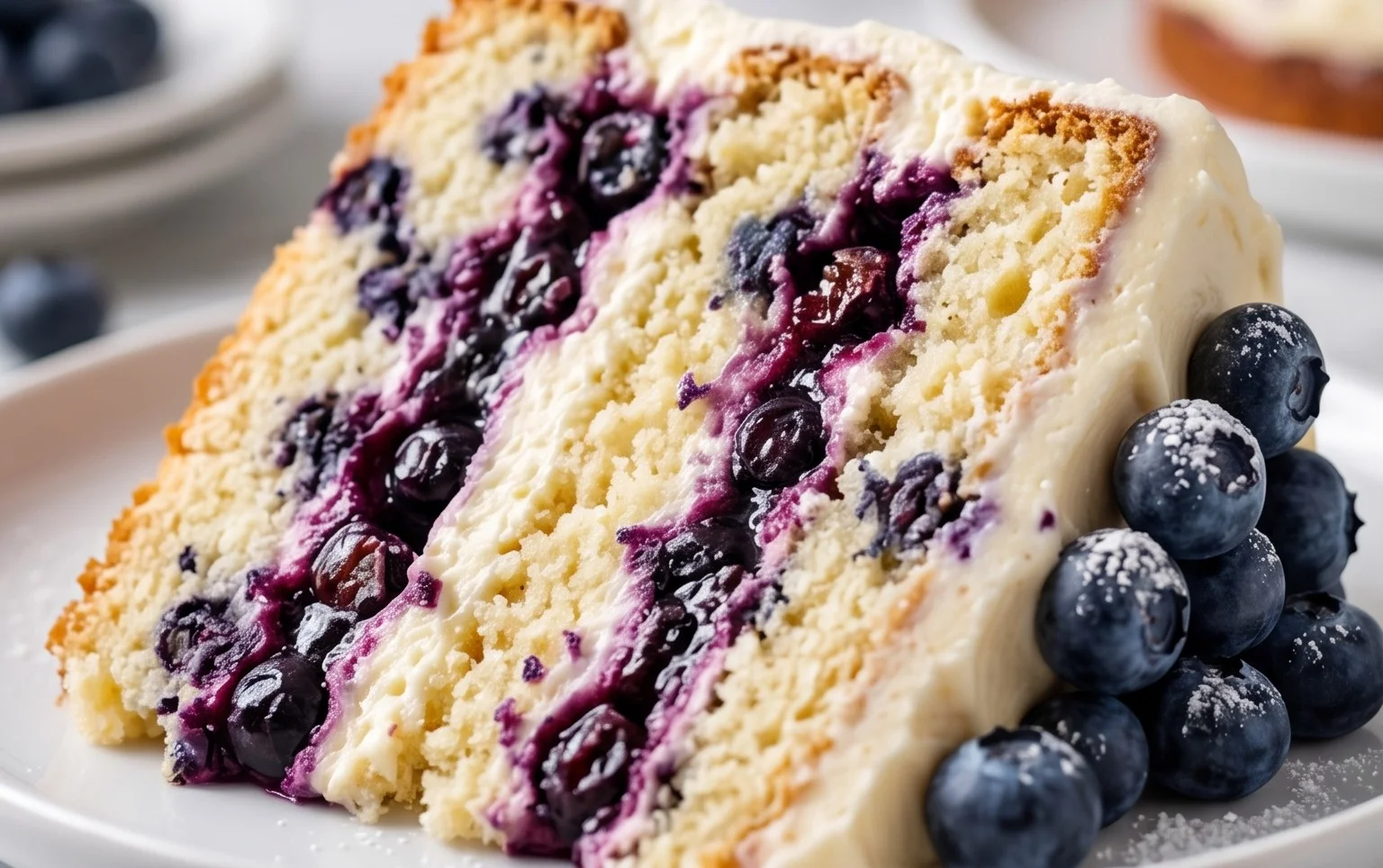 Nova Scotia Blueberry Cream Cake