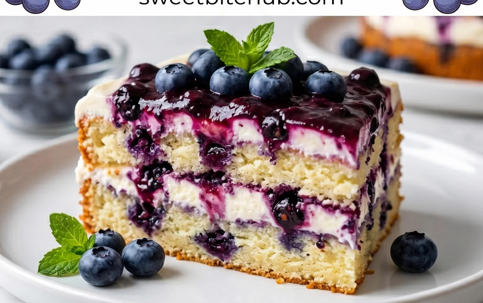Nova Scotia Blueberry Cream Cake