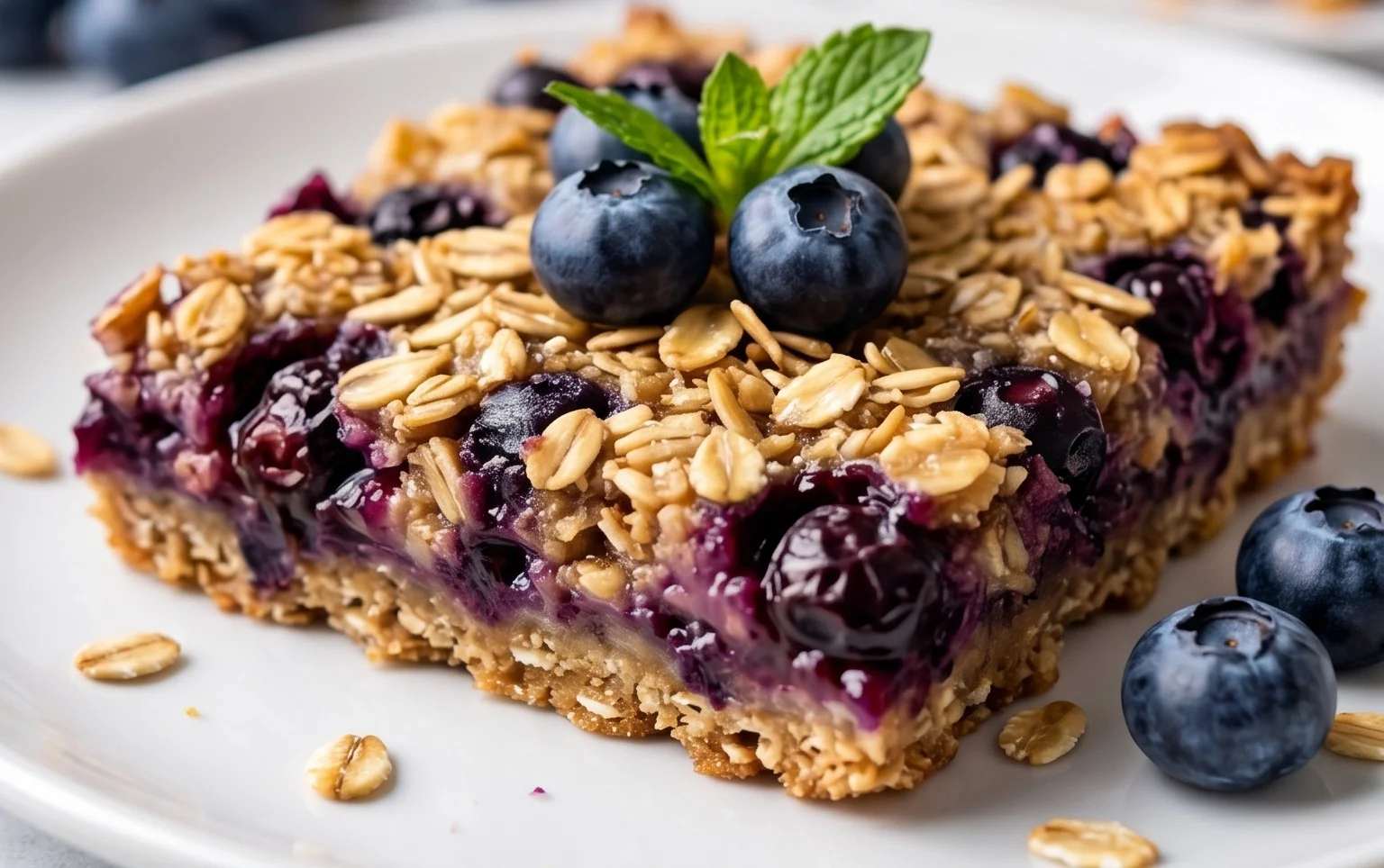 Blueberry Oatmeal Bars