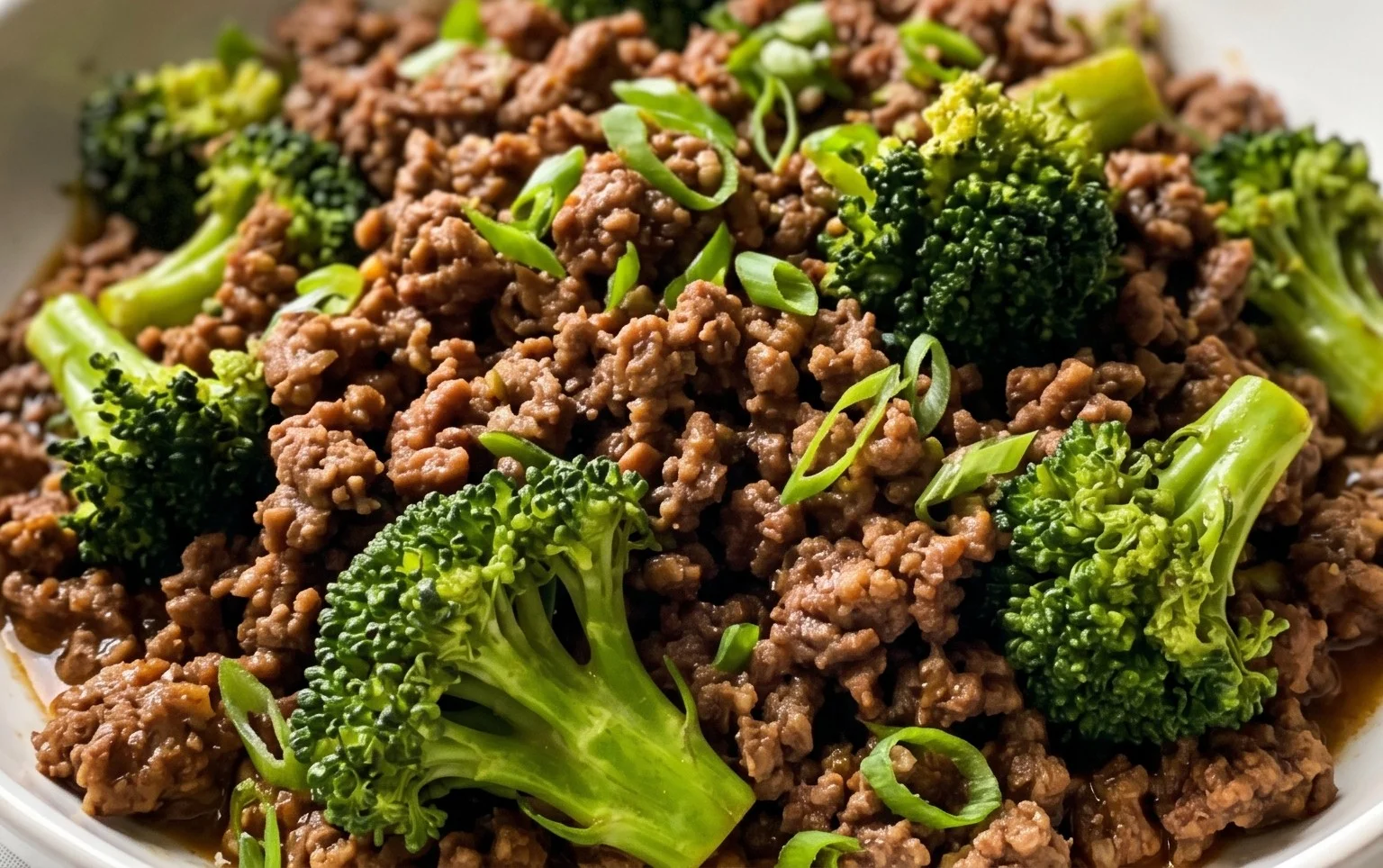 Ground Beef and Broccoli