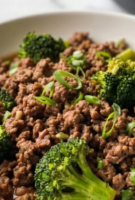 Ground Beef and Broccoli