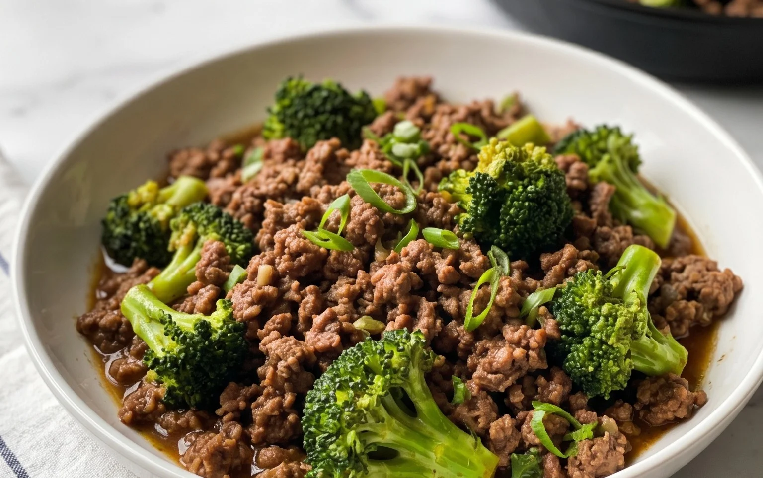 Ground Beef and Broccoli