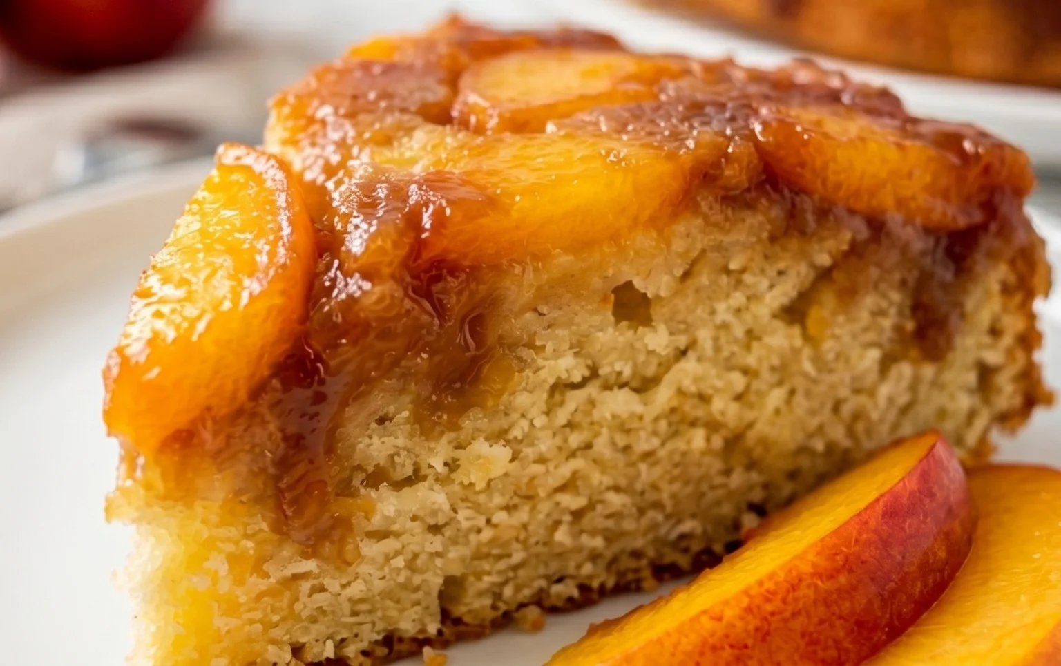 Peach Upside-Down Cake Recipe